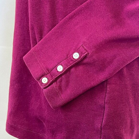 Lands' End Women's Long Sleeve Henley - Picture 7 of 12